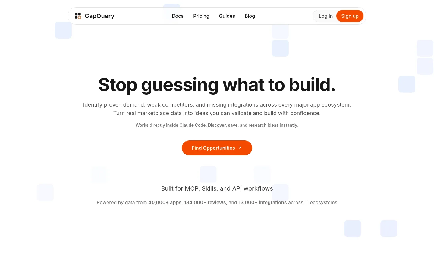GapQuery screenshot