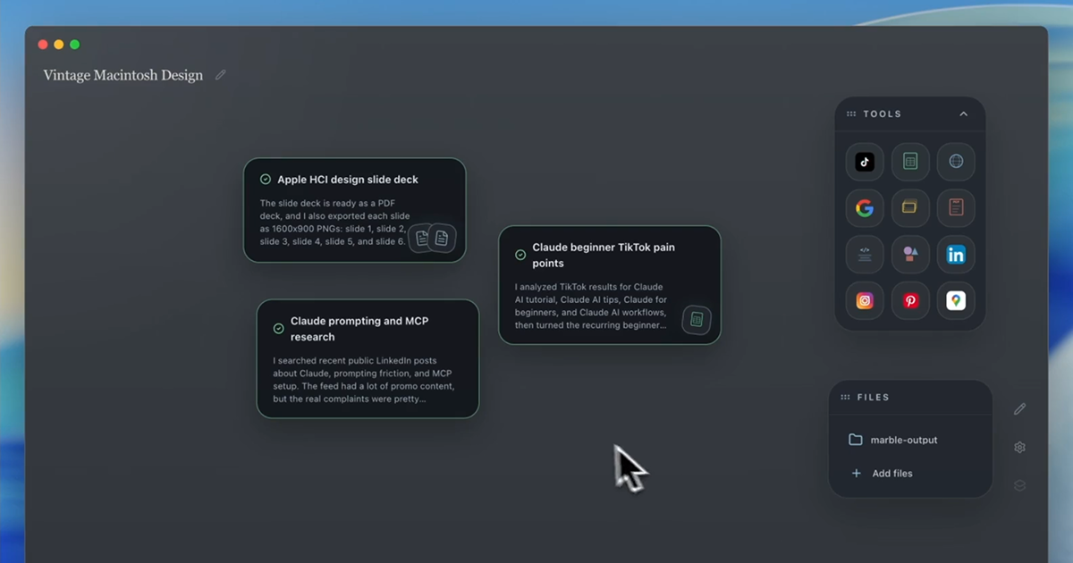 MarbleOS screenshot