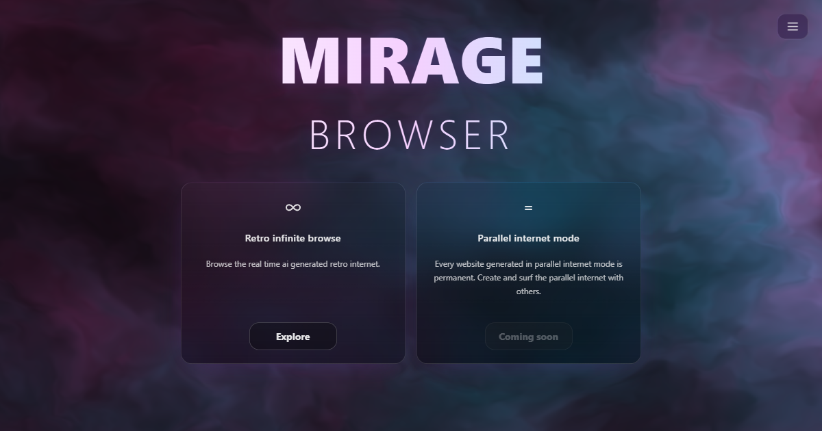 Mirage Browser screenshot