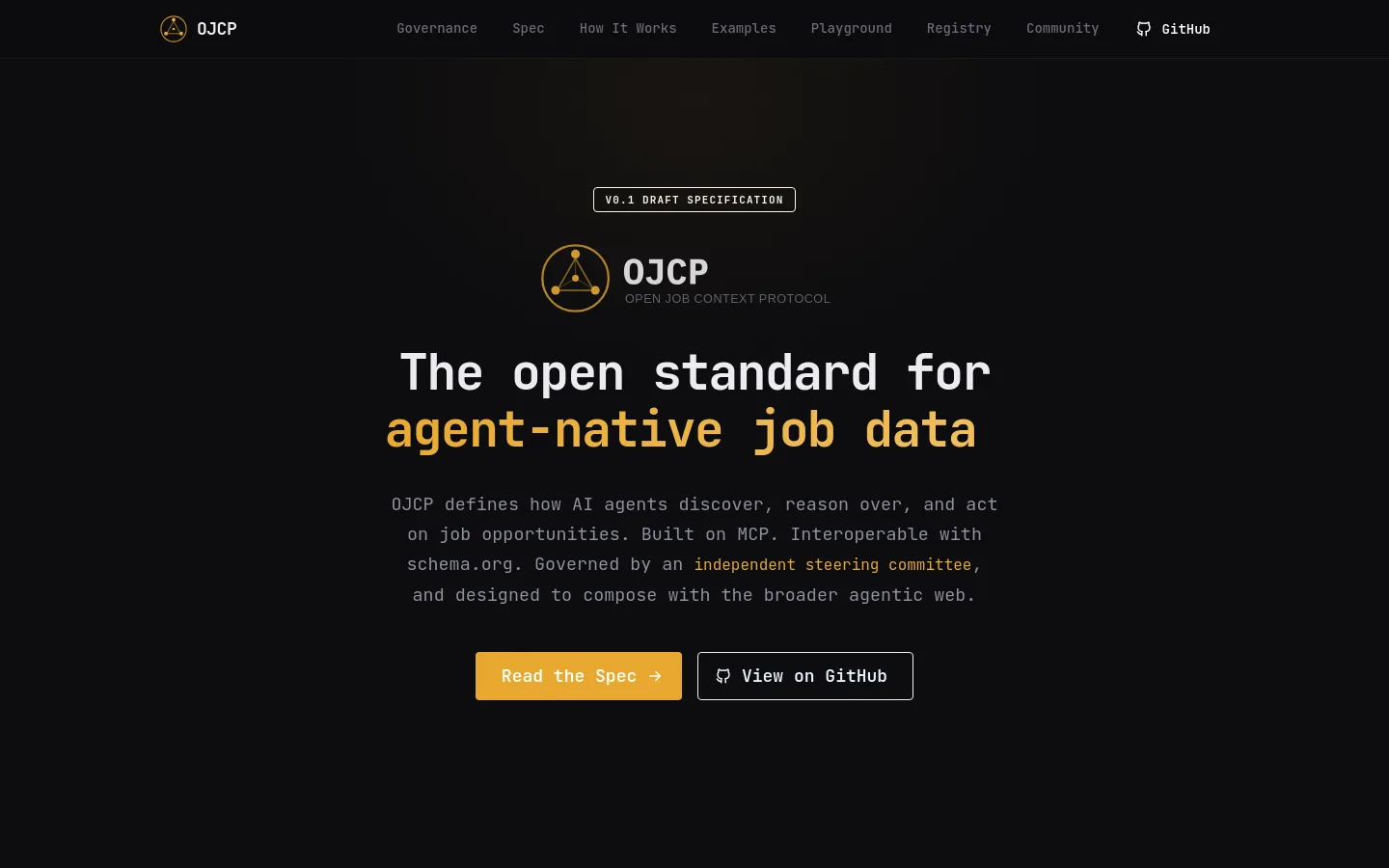 OJCP — Open Job Context Protocol screenshot