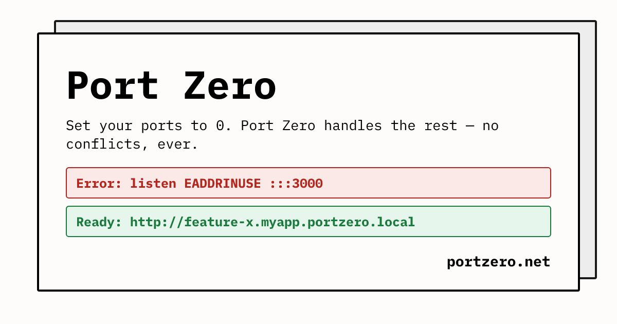 Port Zero screenshot