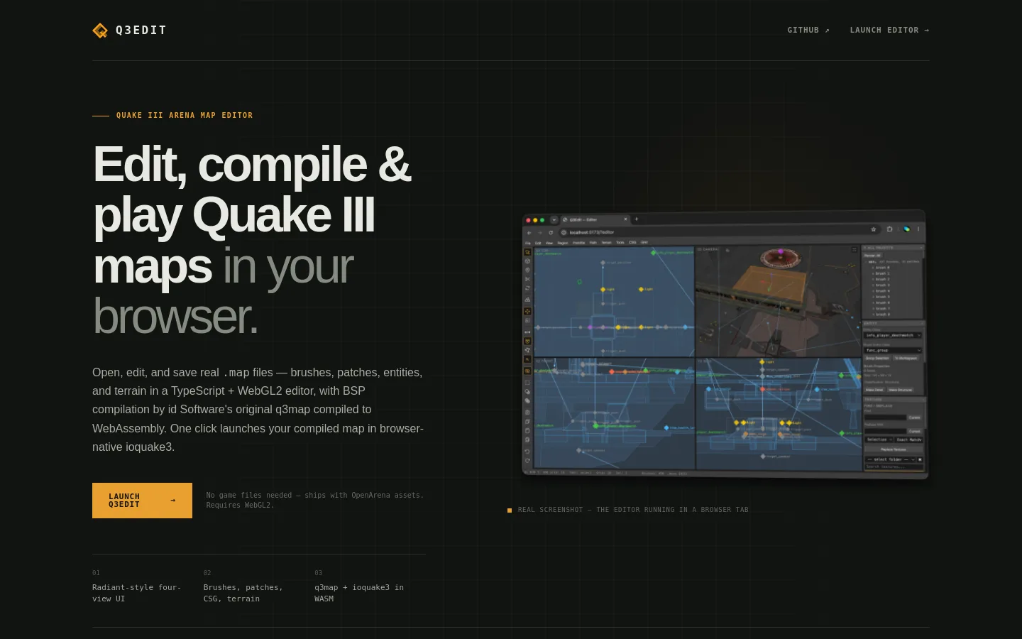 Q3Edit screenshot