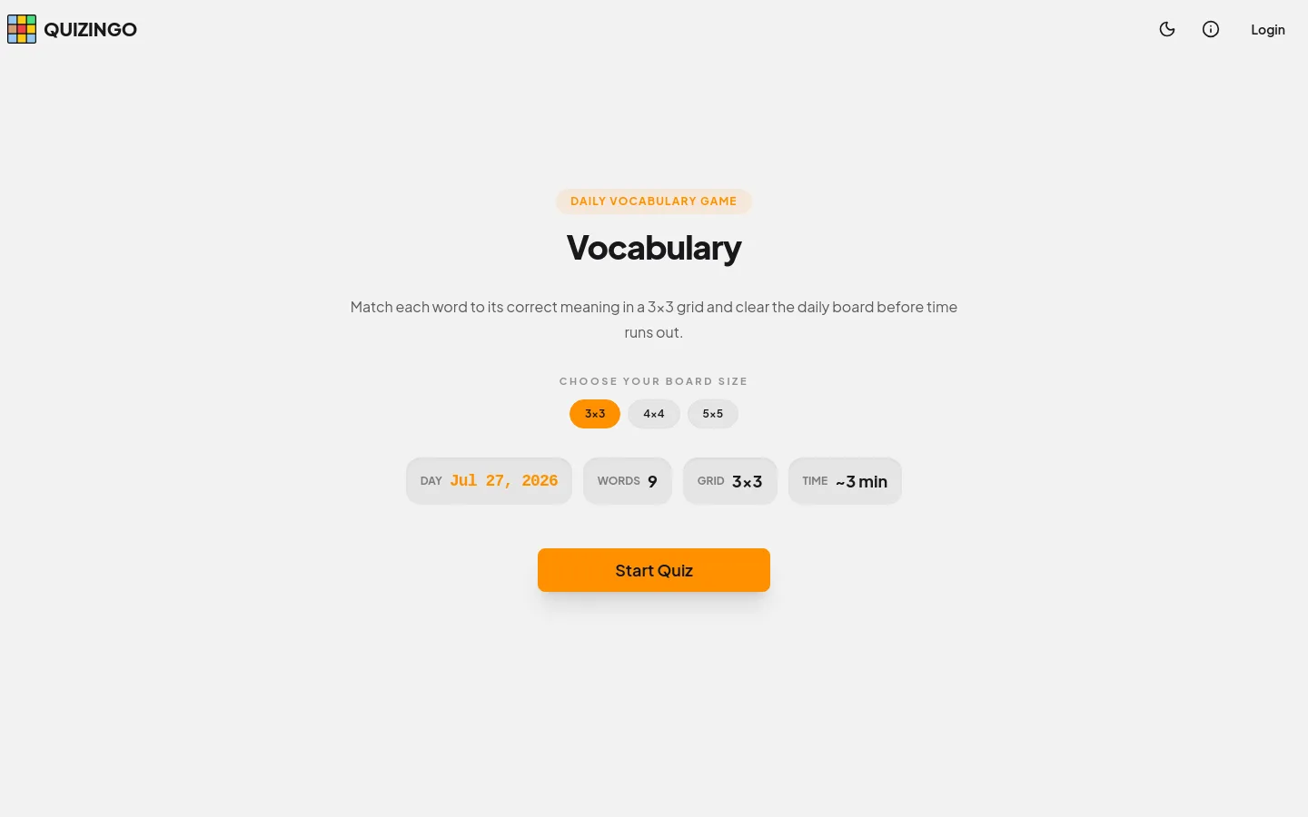 Quizingo screenshot