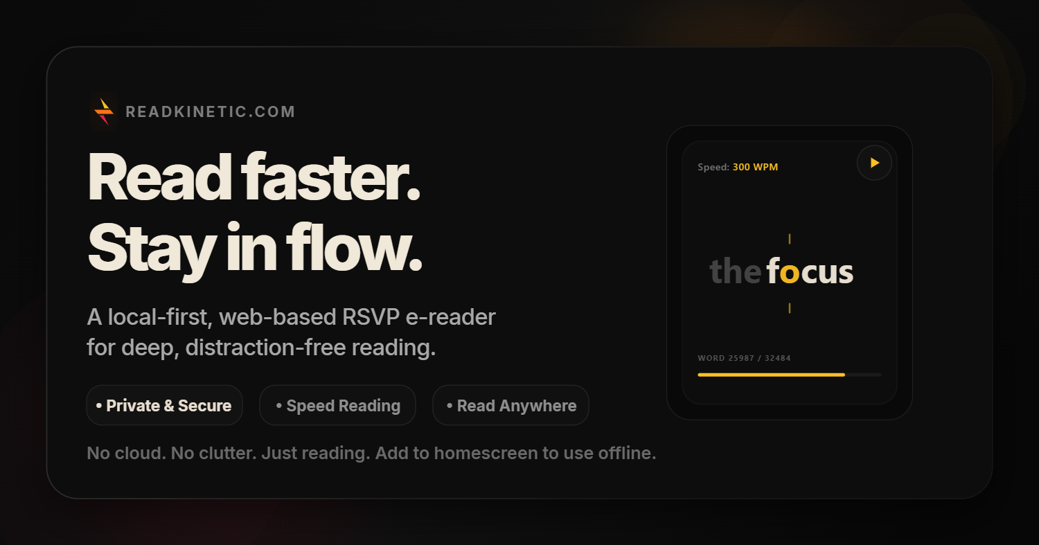 ReadKinetic screenshot