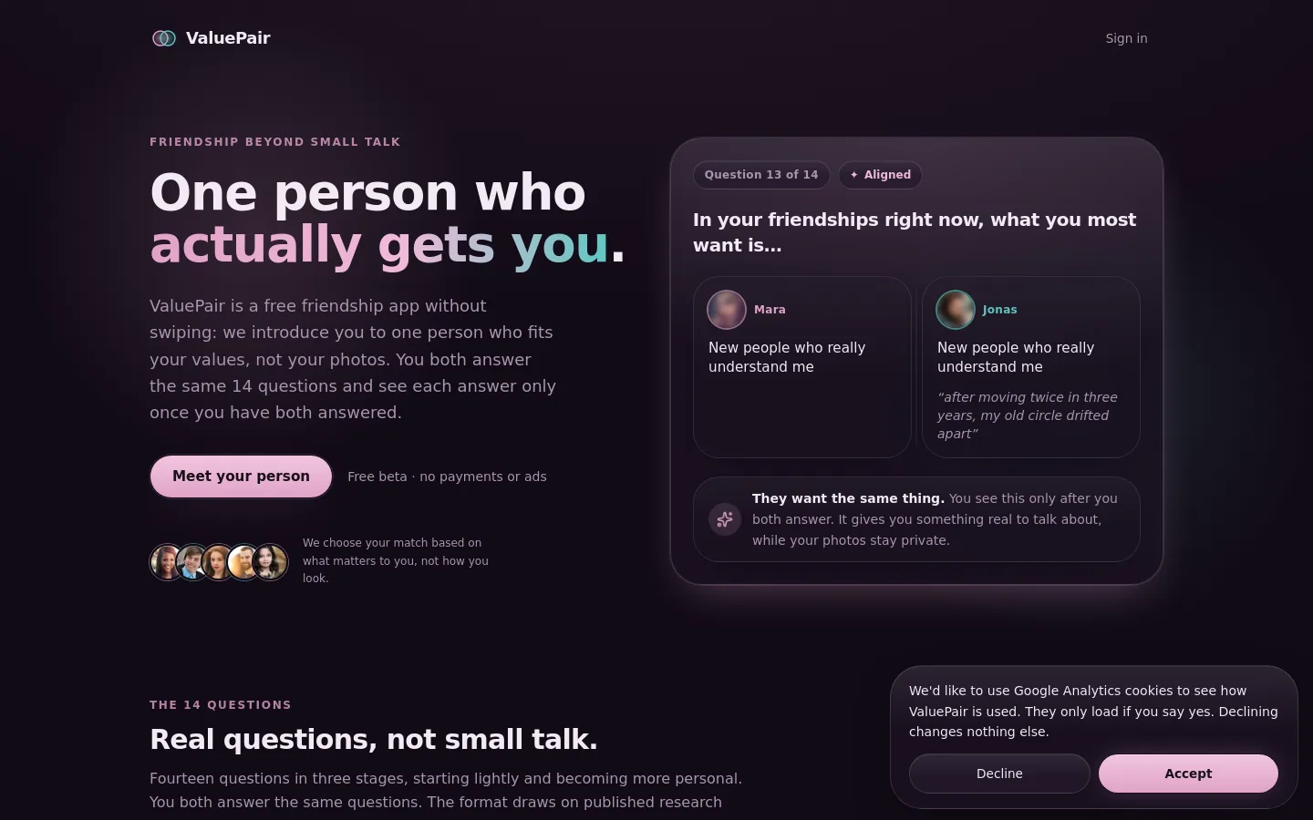 ValuePair screenshot