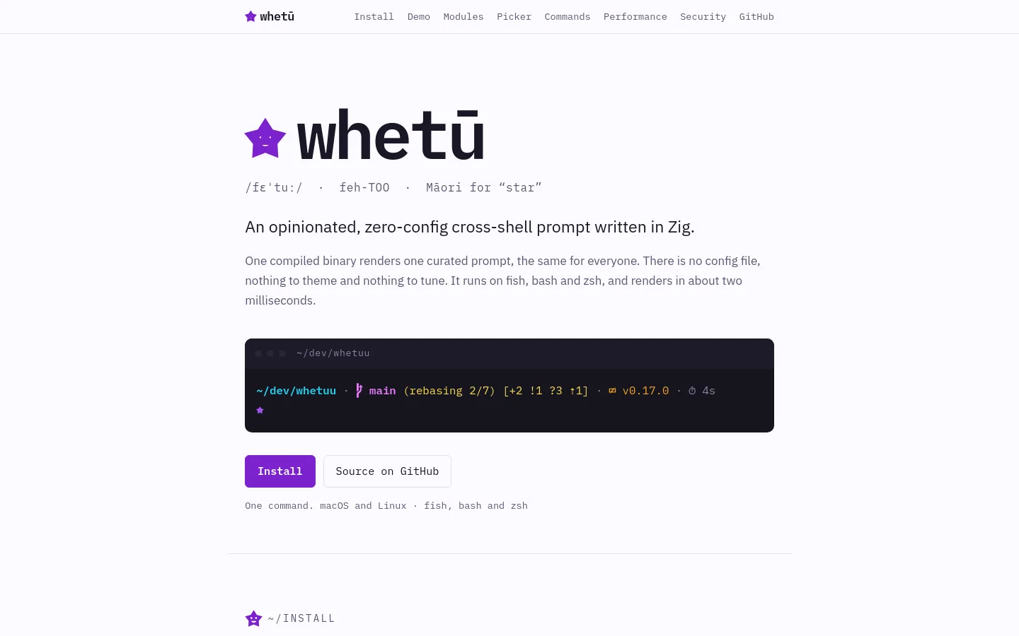 whetū screenshot